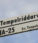 Tempelriddarvägen (Flaggan är dock på en annan adress)