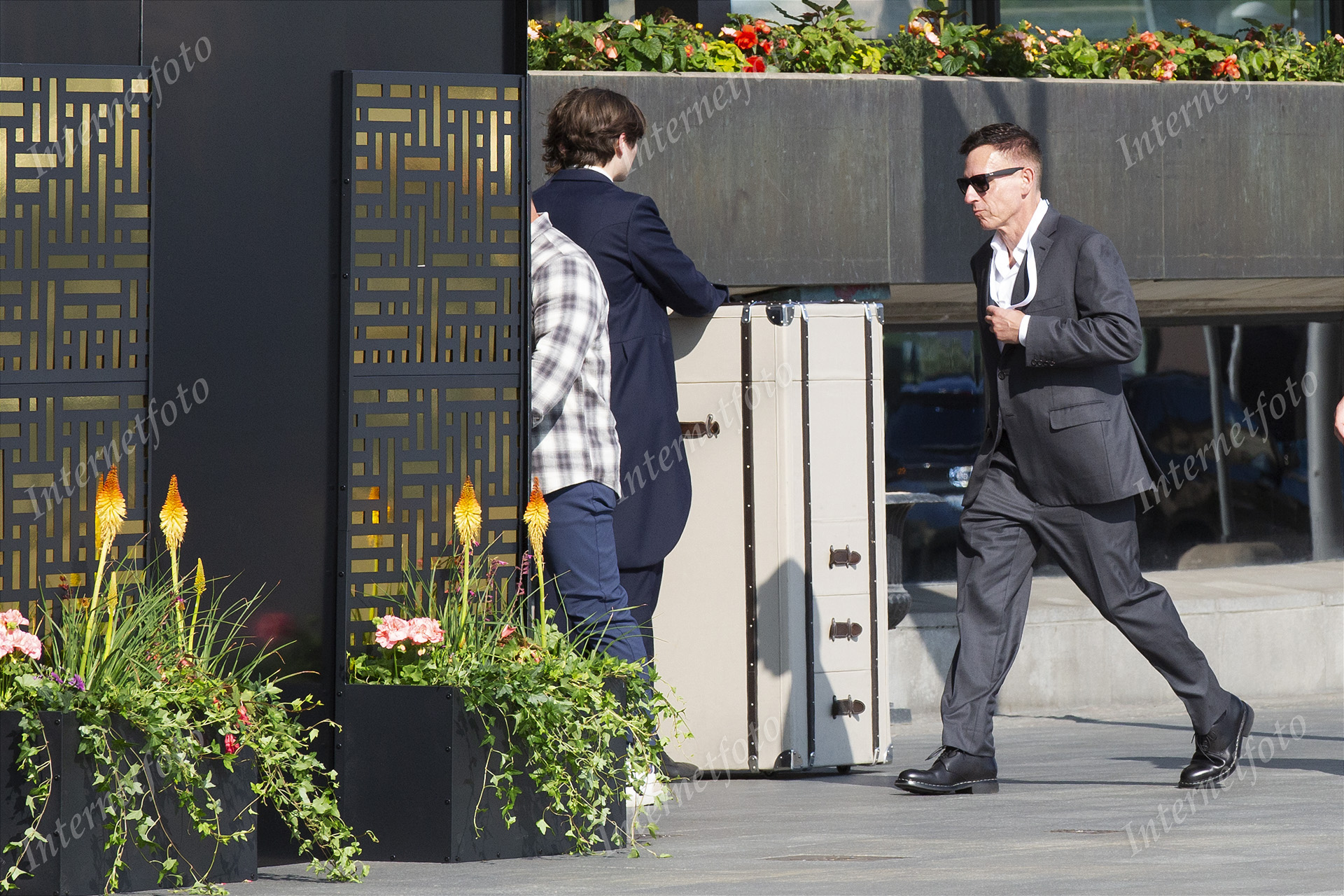 Entreprenör och medgrundare Palantir och Paypal Peter Thiel anländer Grand Hôtel Bilderberggmöte Stockholm 250612 © Foto: Patric Lindén / Internetfoto